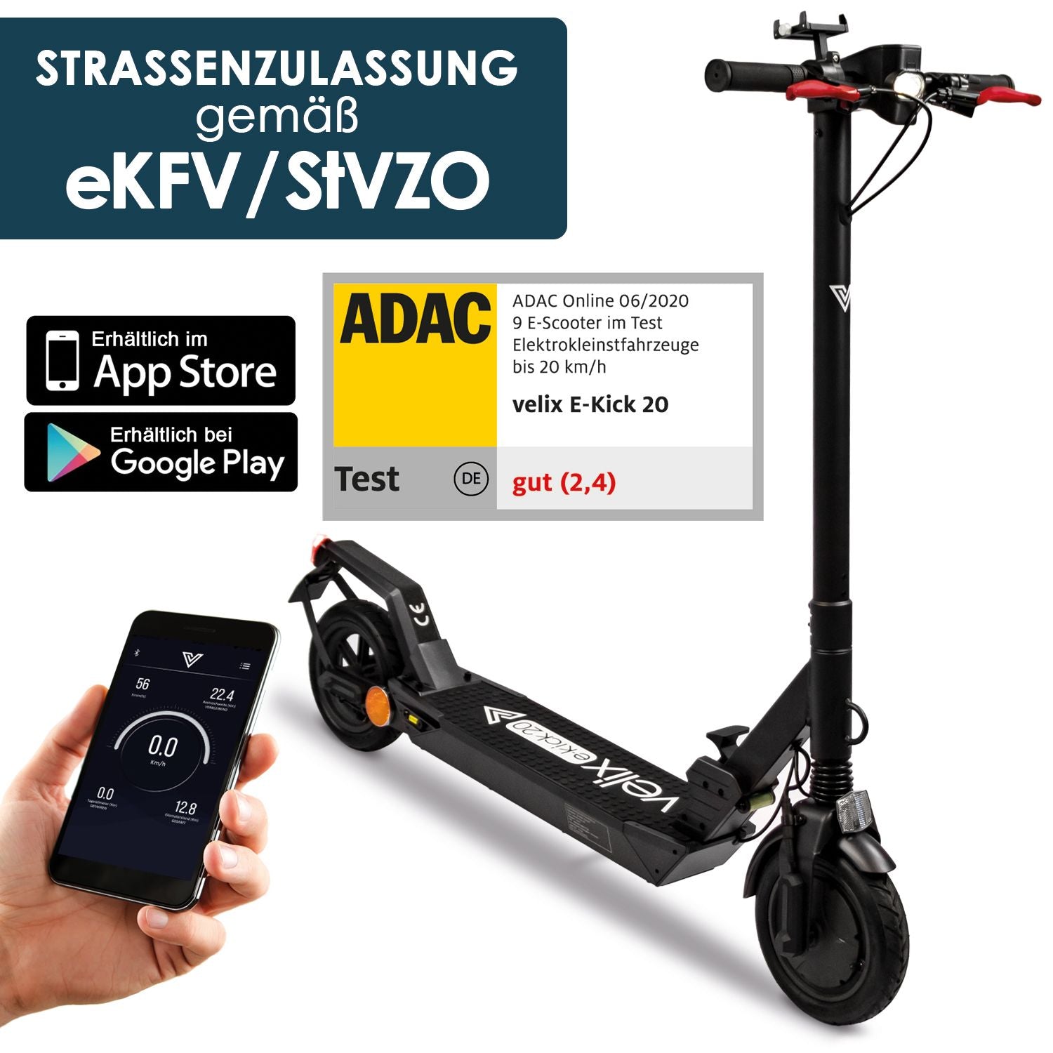 Velix E-Kick 20 V.2021, 20 km/h