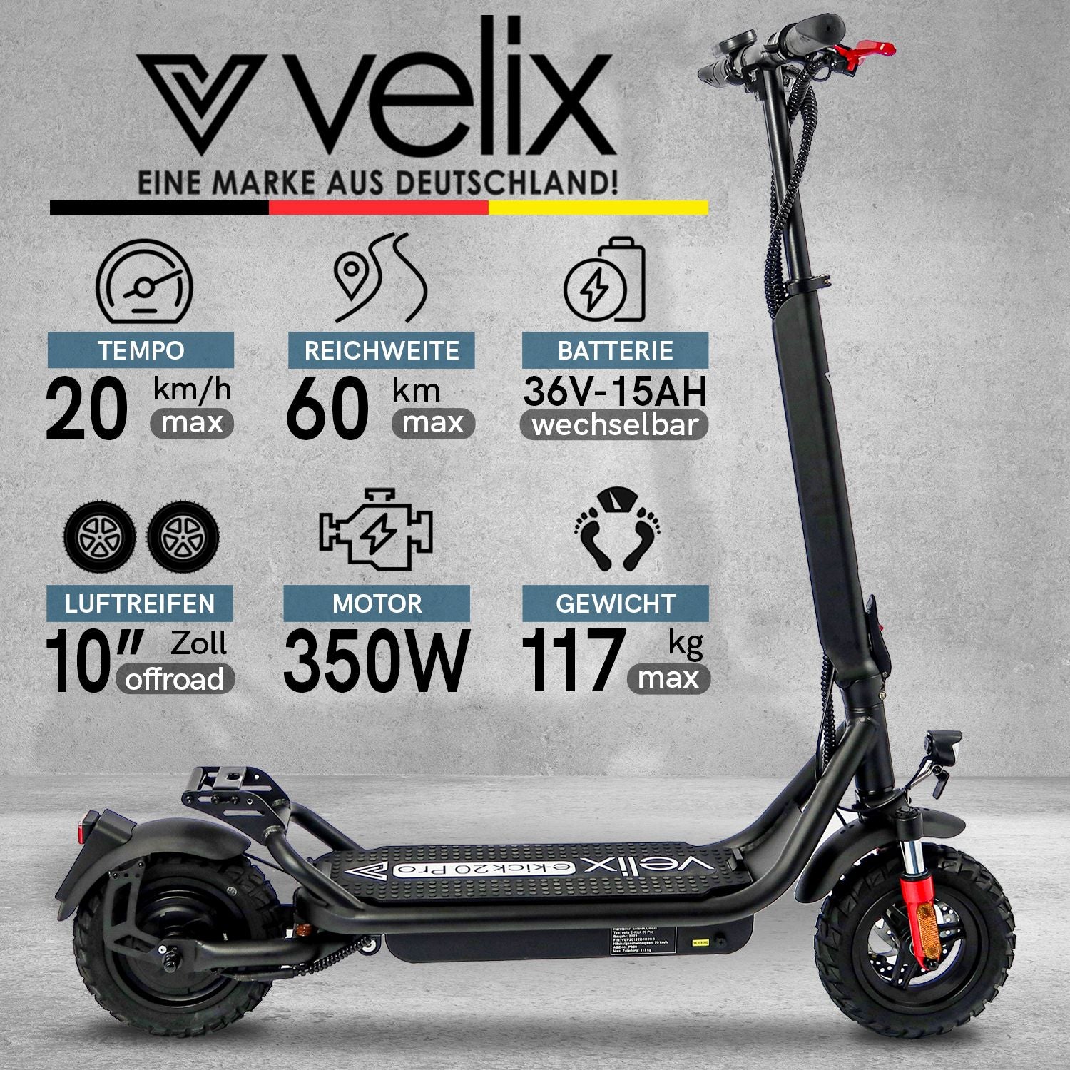 Velix E-Kick 20 Pro, 20km/h