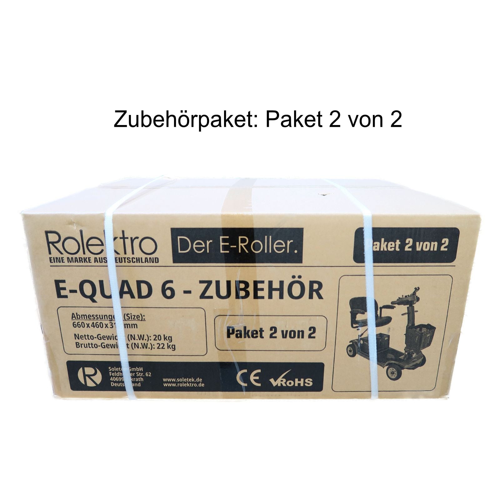 Rolektro E-Quad 6 Blei-Gel, Rot, 6 km/h