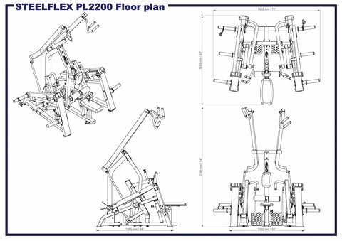 Steelflex Plate Load2 Latzug und Rudermaschine PL2200