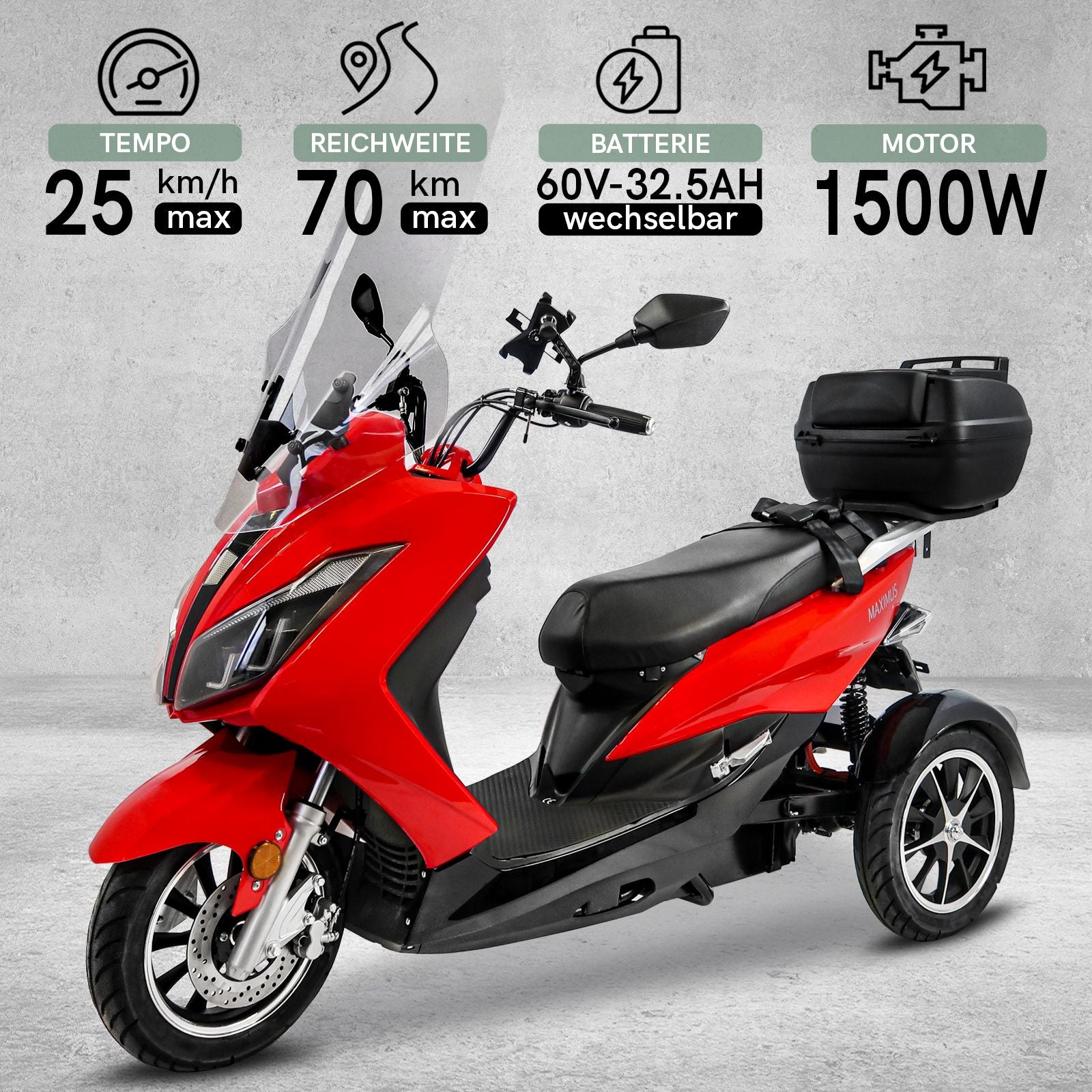 Maximus MX3-25, Lithium, 25 km/h