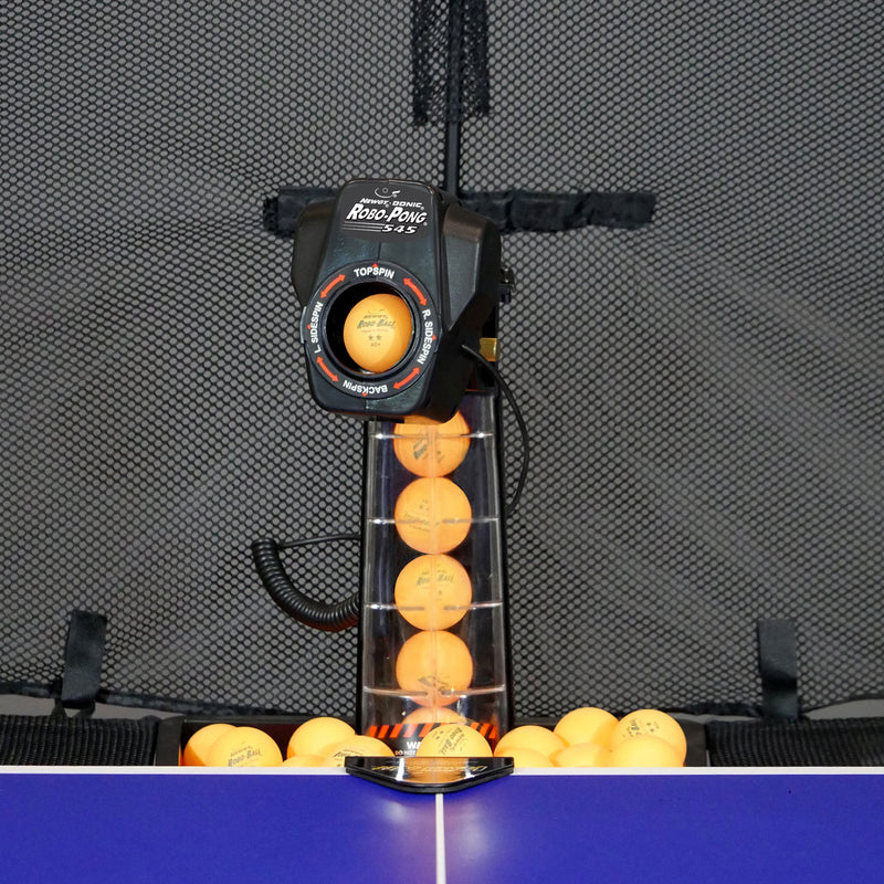Donic Newgy Robo-Pong 545 mit Versa Ballfangnetz inkl. 48 Coach P40+ Bälle