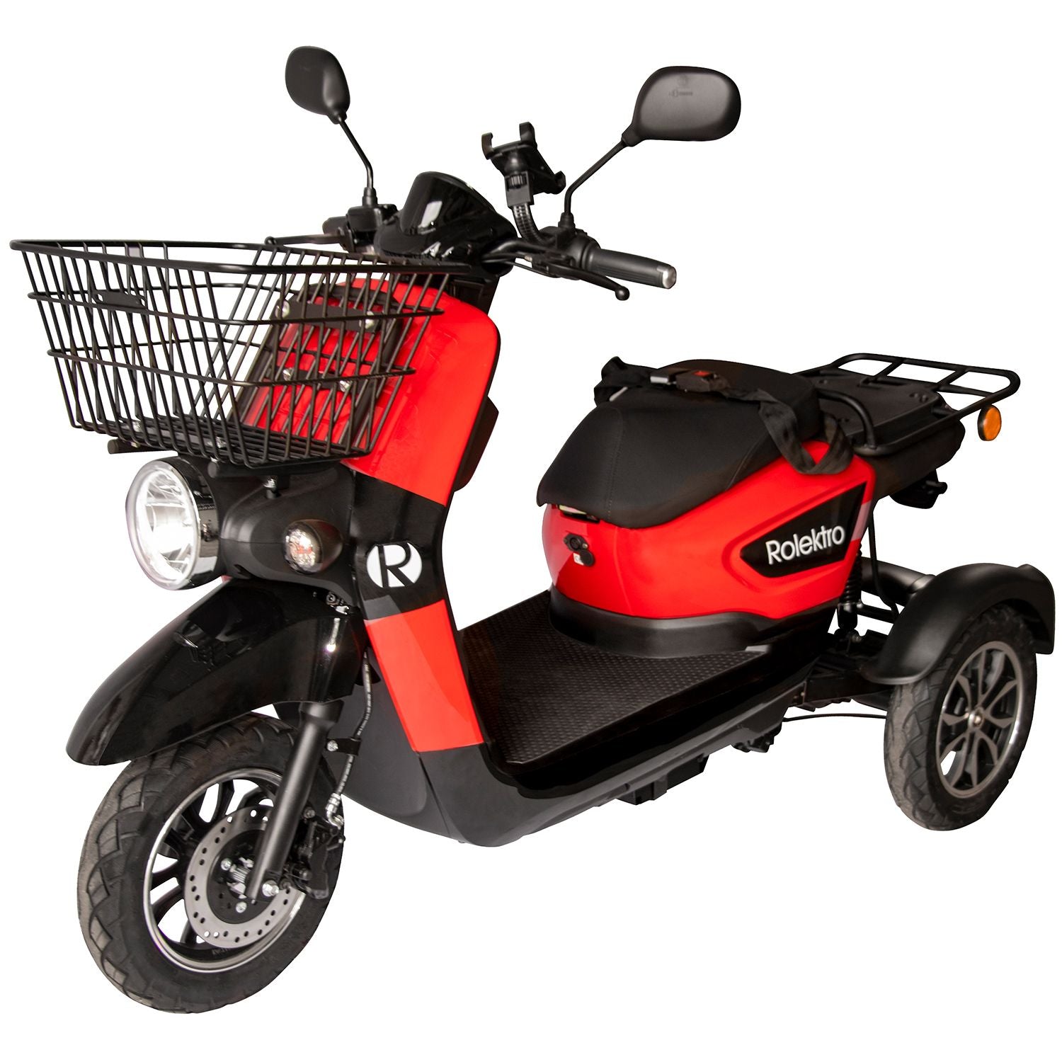 Rolektro E-Carrier 25 V.2 Blei-Gel, Rot, ohne Koffer, 25 km/h