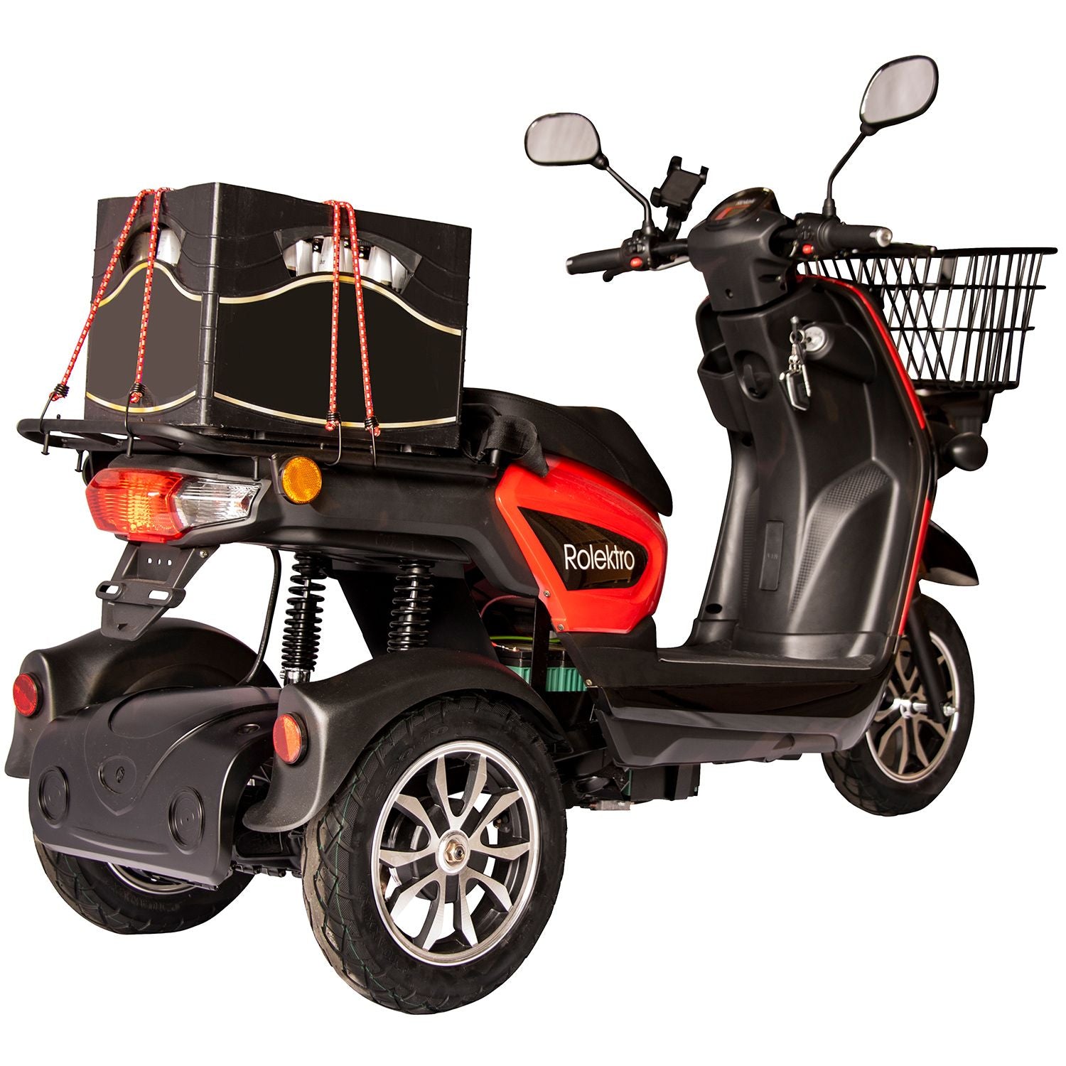 Rolektro E-Carrier 25 V.2 Blei-Gel, Rot, ohne Koffer, 25 km/h