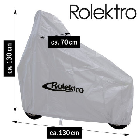 Rolektro-Z., Abdeckhülle, E-Joy 20/ Fun 20 Serie/ BT250, Silber, mit Rolektro Logo