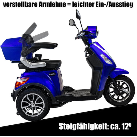 Rolektro, E-Trike 25 V.3, 60-30AH Lithium Akku wechselbar